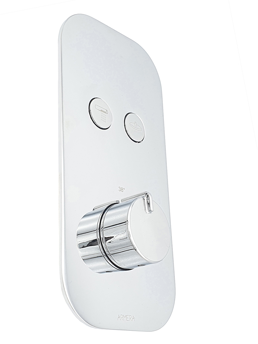 Index 2 outlet concealed thermostatic valve