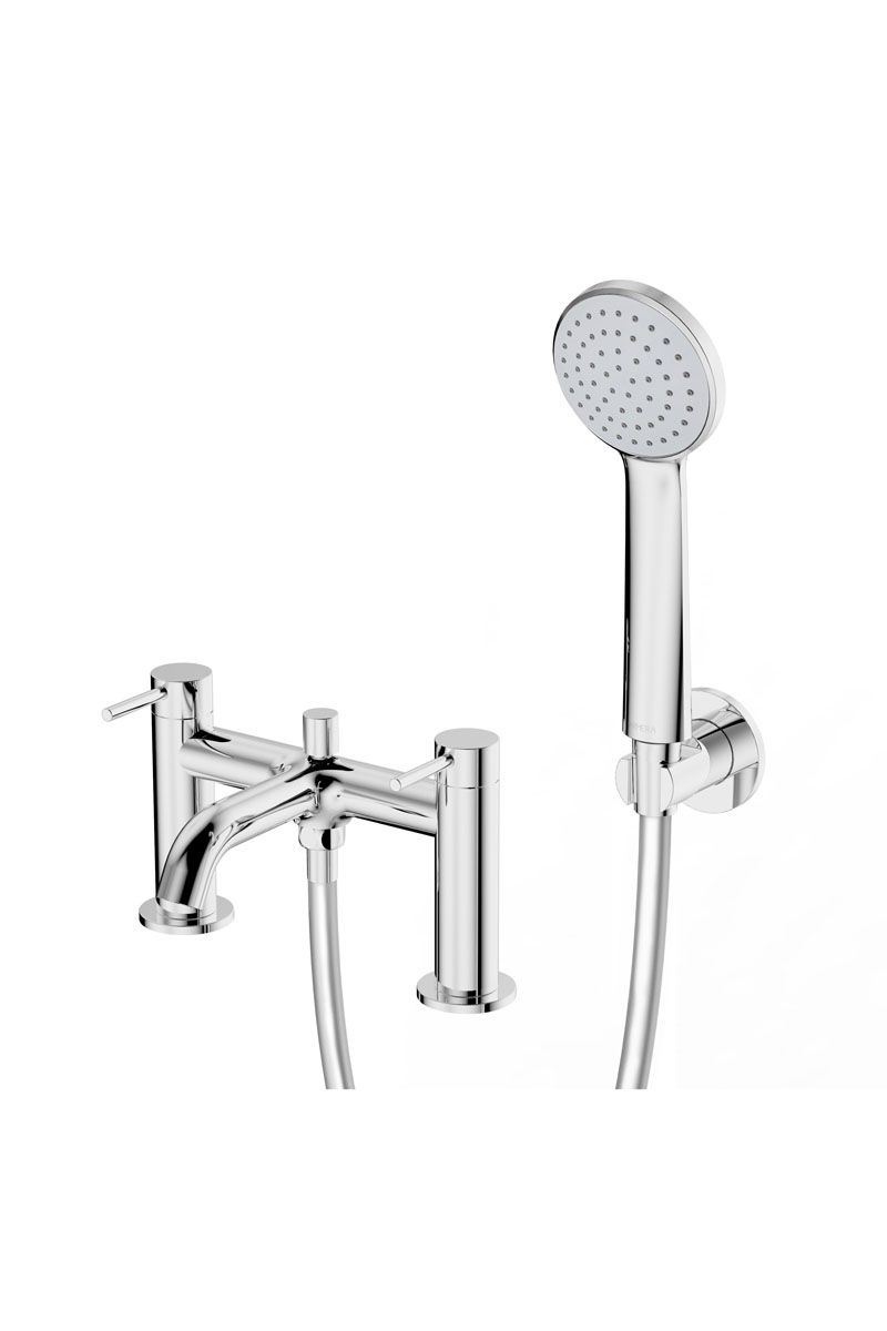 Oculus Deck mounted bath shower mixer with shower kit