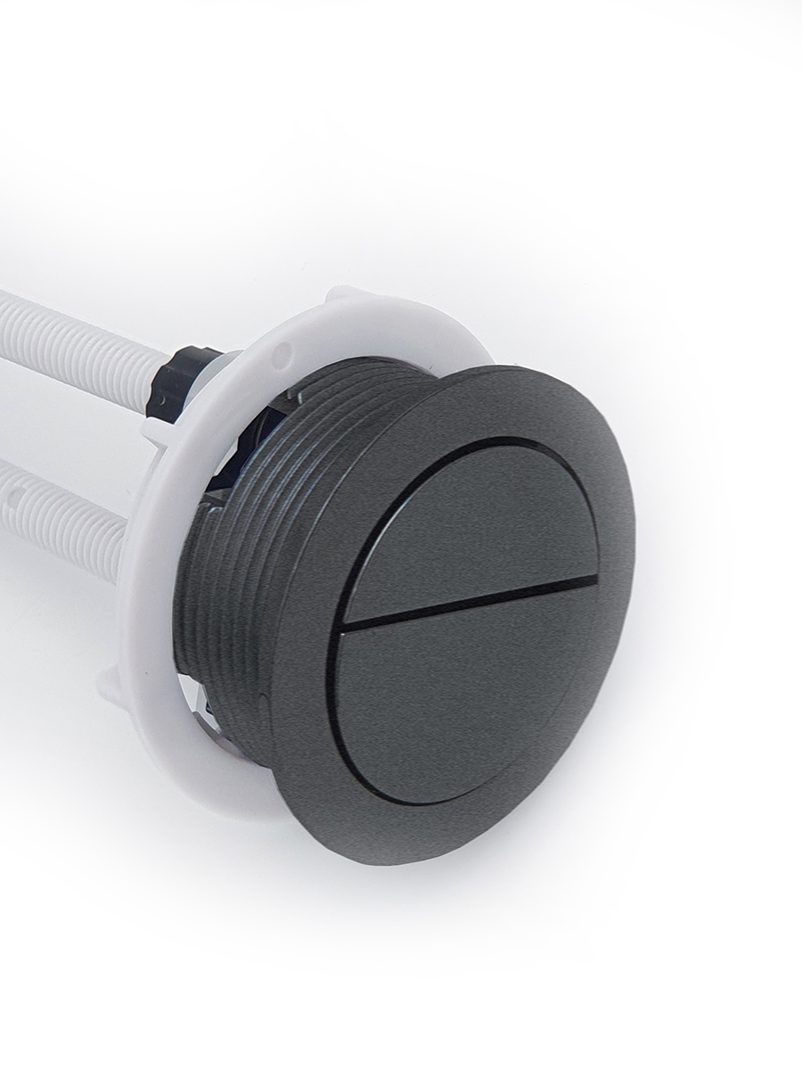 Flush button for close coupled WC